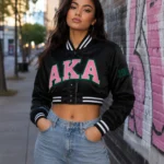 Alpha Kappa Alpha Jacket Greek Croptop Jackets