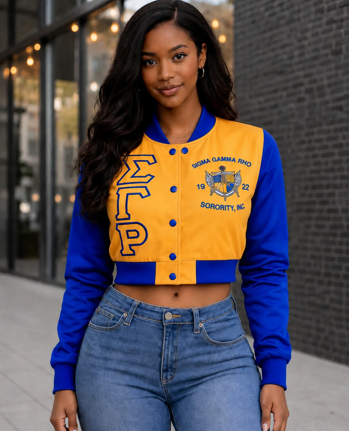 Sigma Gamma Rho Jacket Greek Croptop Jackets